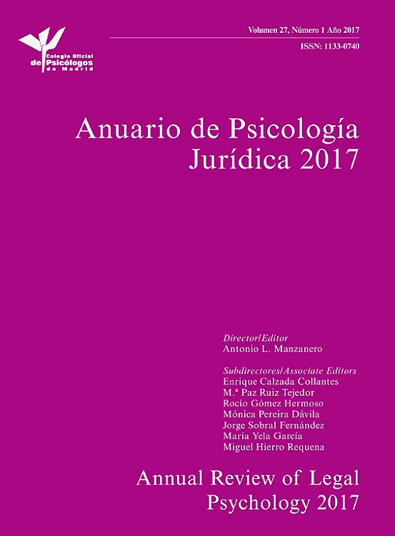 Go to journal home page - Anuario de Psicología Jurídica